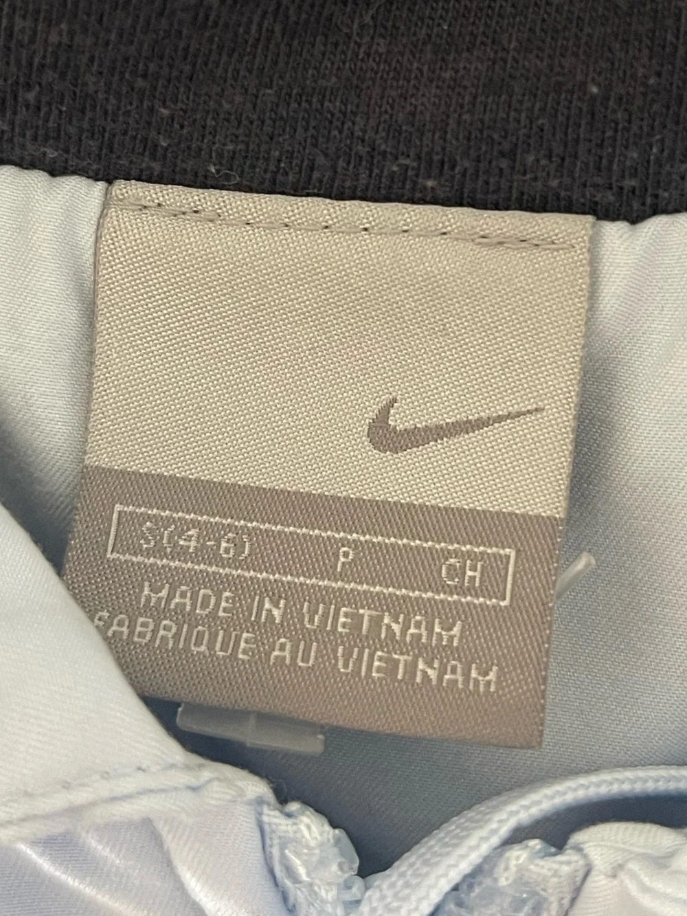 Nike Women’s Light Blue‎ Hooded Zip Jacket with Black Accents Small